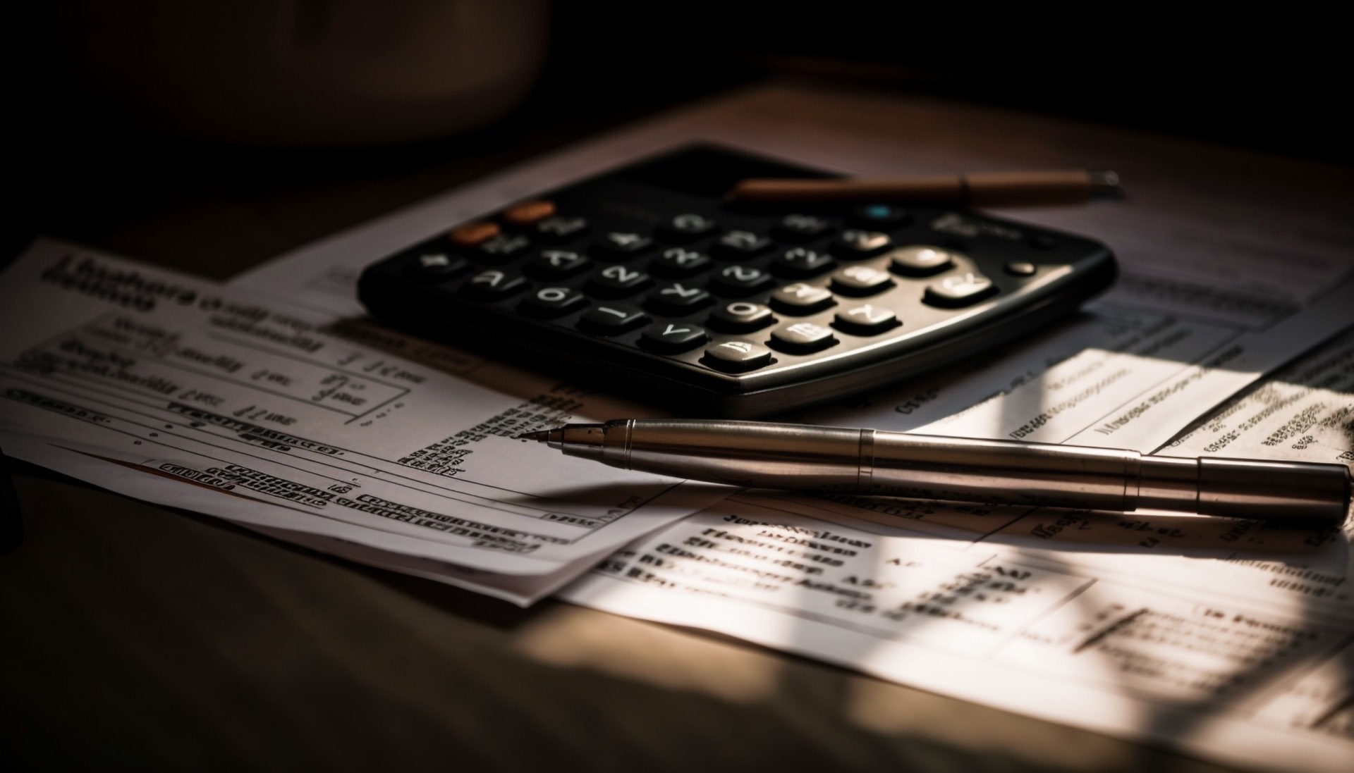 Calculator and financial statements